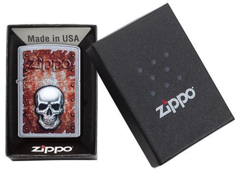 Zippo Filigree Flame and Wind Design Street Chrome Pocket Lighter Zippo